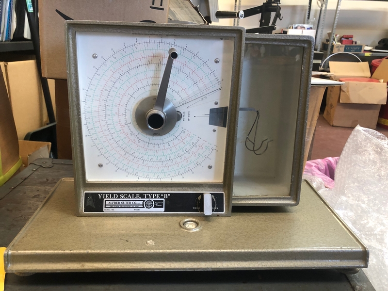 ALFRED SUTER YIELD SCALE - Item # 17769 - United Textile Machinery Corp.